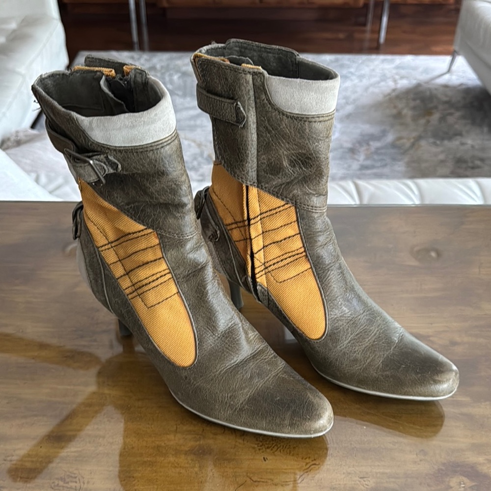 Diesel Leather and Mixed Material Vintage Boots 🫠